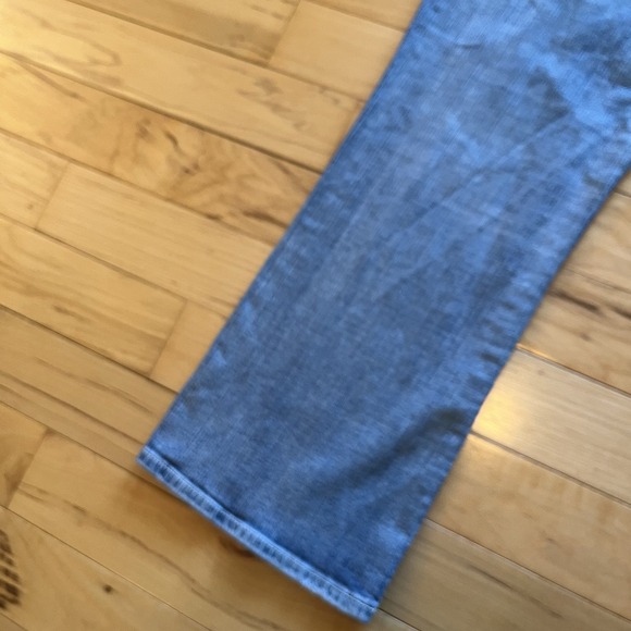 TK AXEL Vintage Boot Jeans Mens 38x32 Distressed Whiskers Faded Flap Pocket Logo - Picture 13 of 14